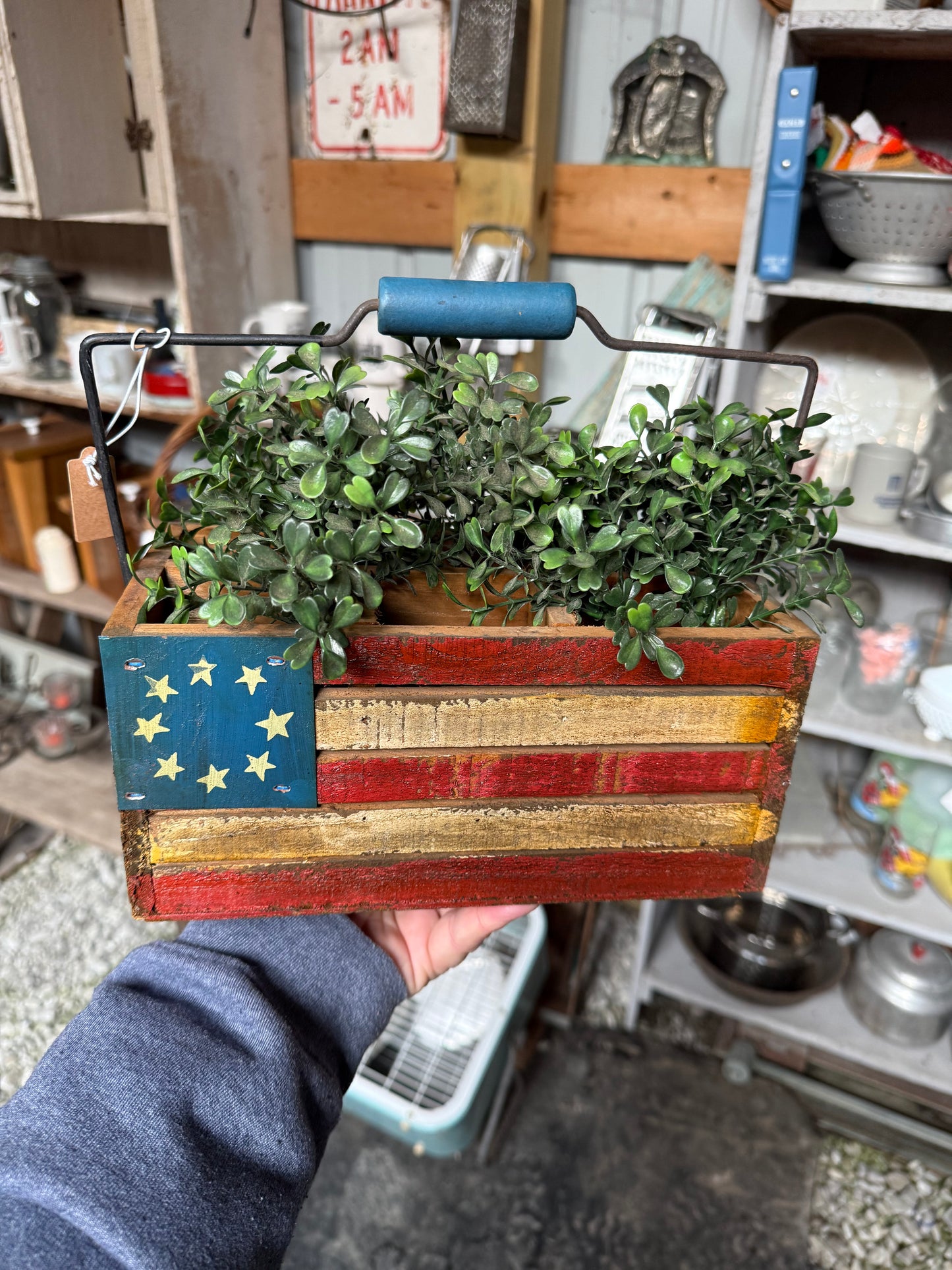 Patrotic wood box