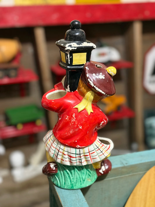 1950’s Vintage Drunk on a Lampost Scottish Man