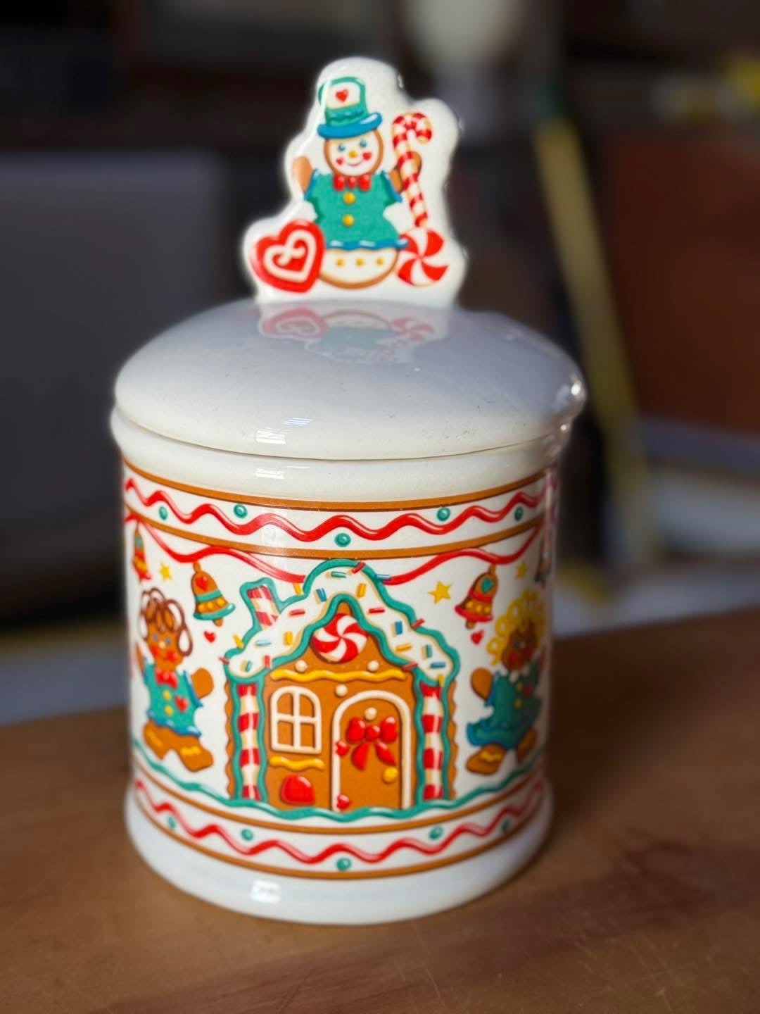 Vintage Teleflora Gingerbread Cookie Jar