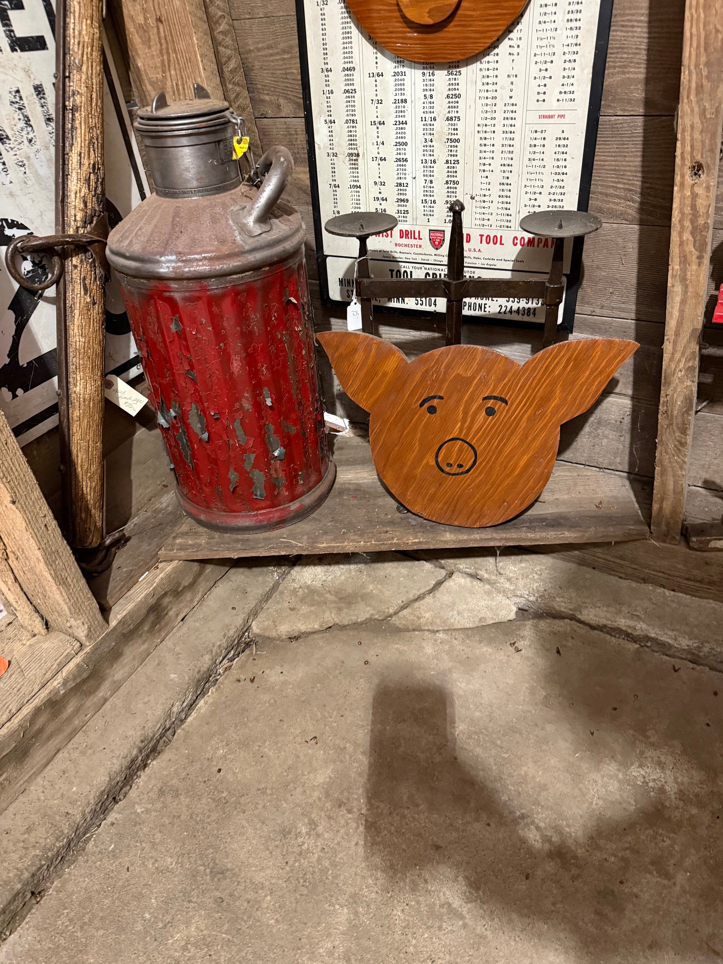 Pig -- wood head cutouts