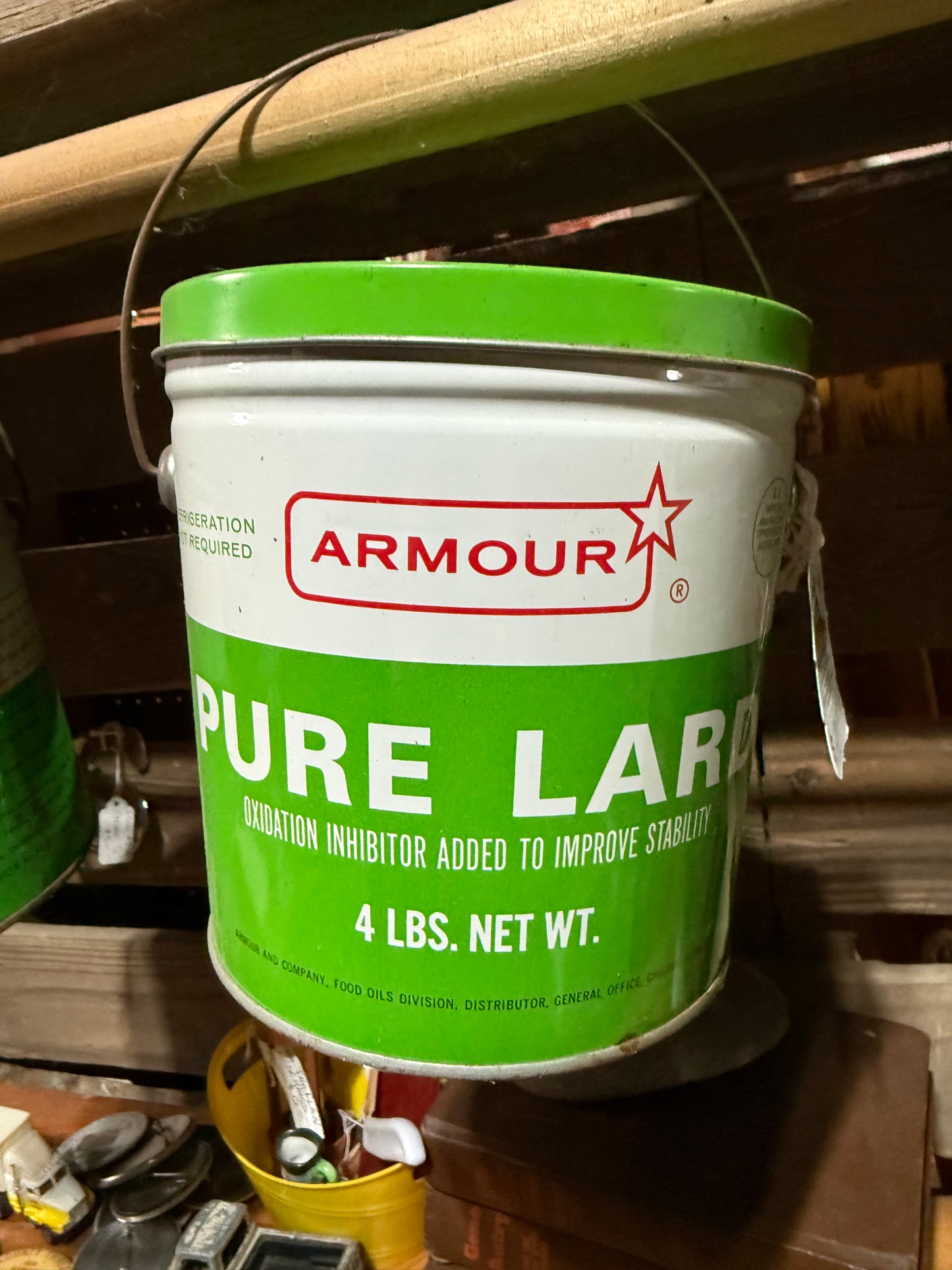 Armour lard can