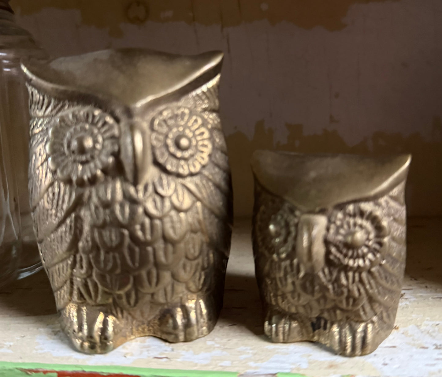 Brass owls