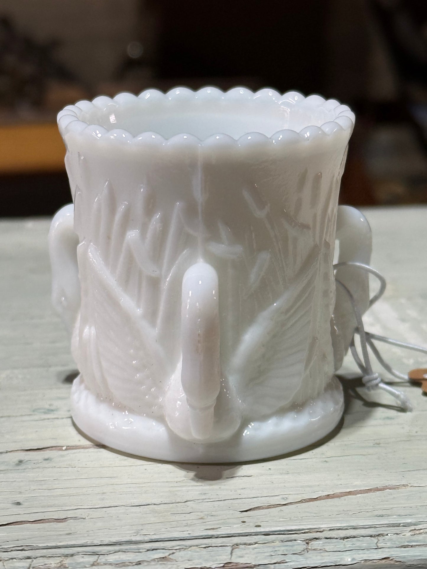 Westmoreland swan toothpick holder