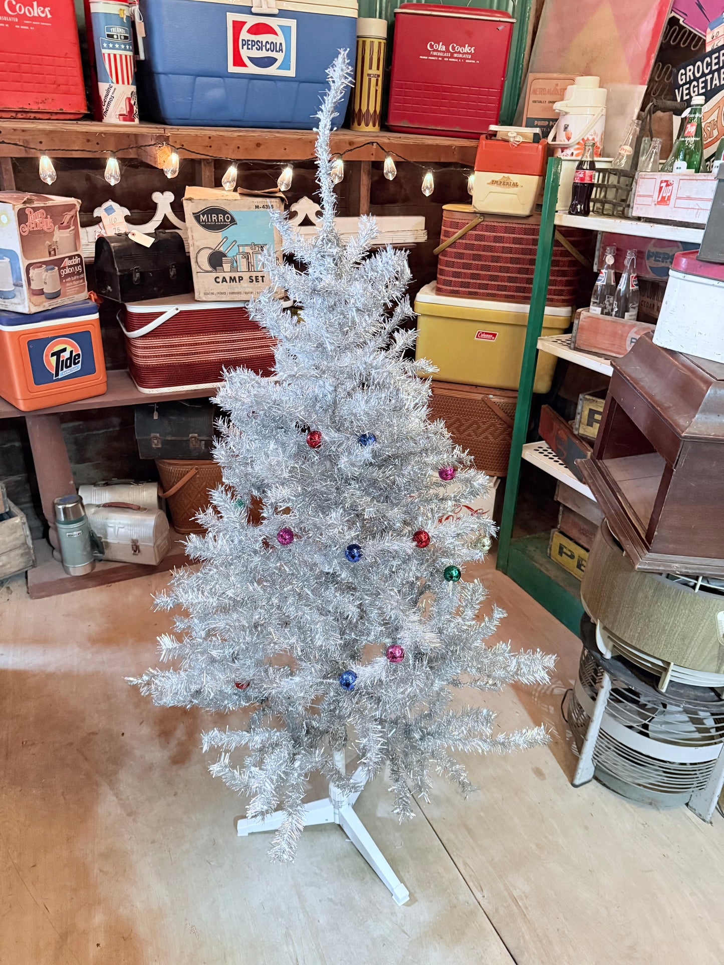 Tinsel xmas tree