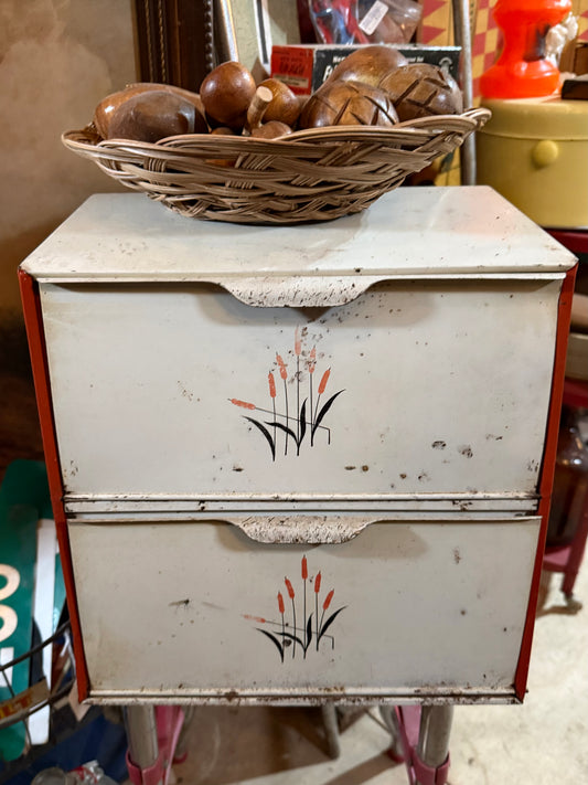Metal Vintage Bread Box