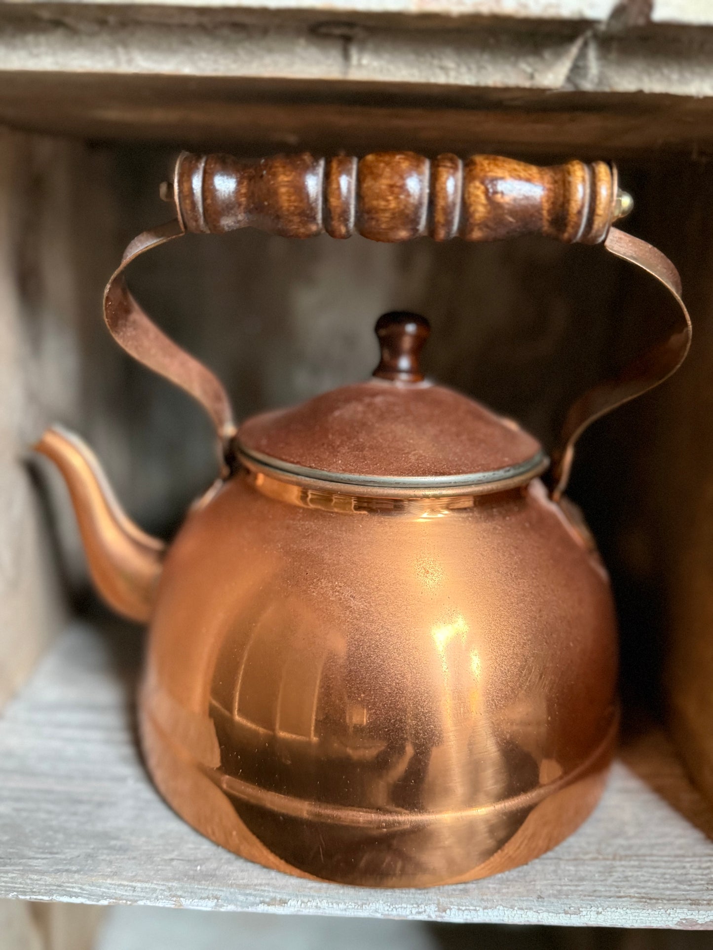 Copper tea pot