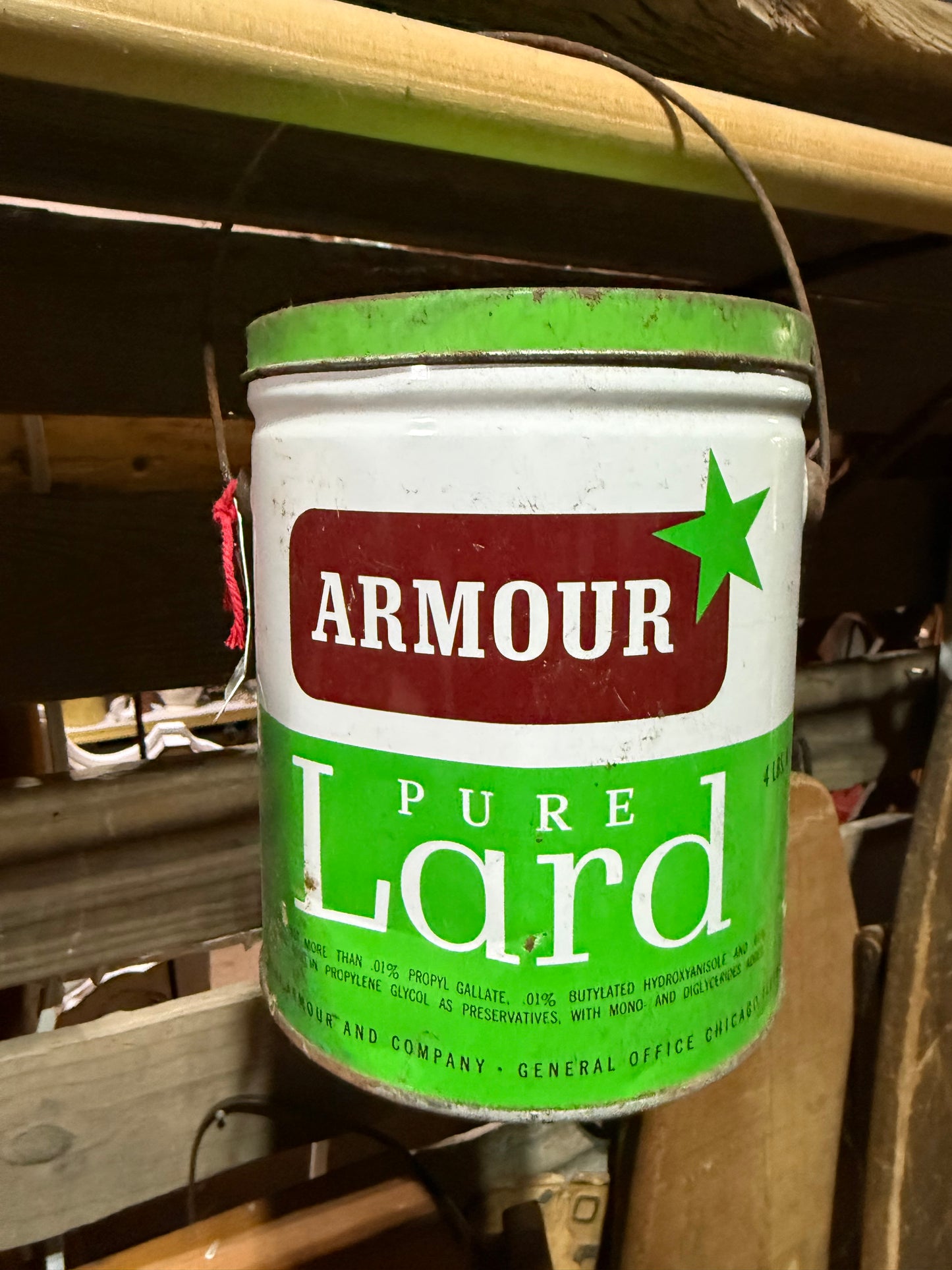 Armour lard can