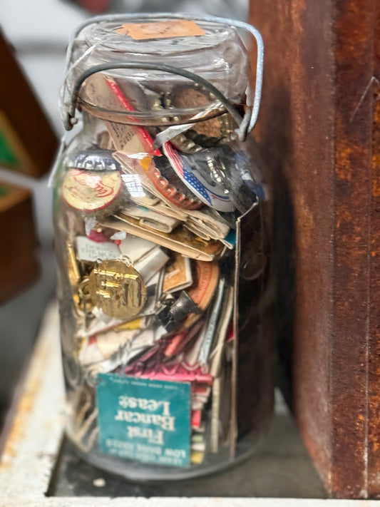 Mason jar filled