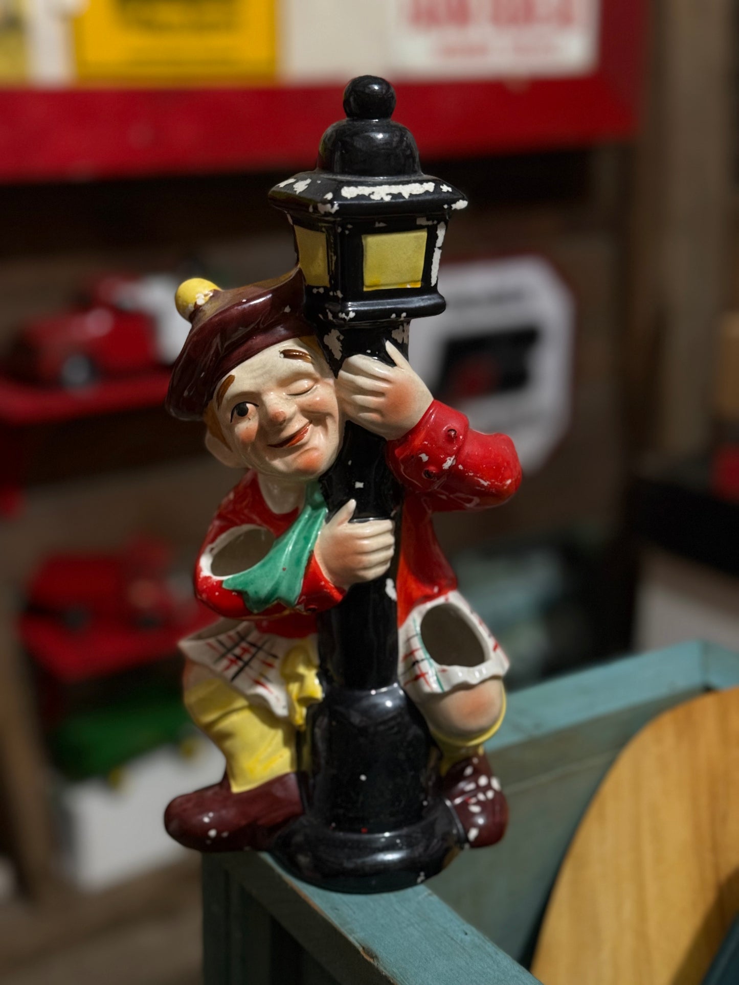 1950’s Vintage Drunk on a Lampost Scottish Man