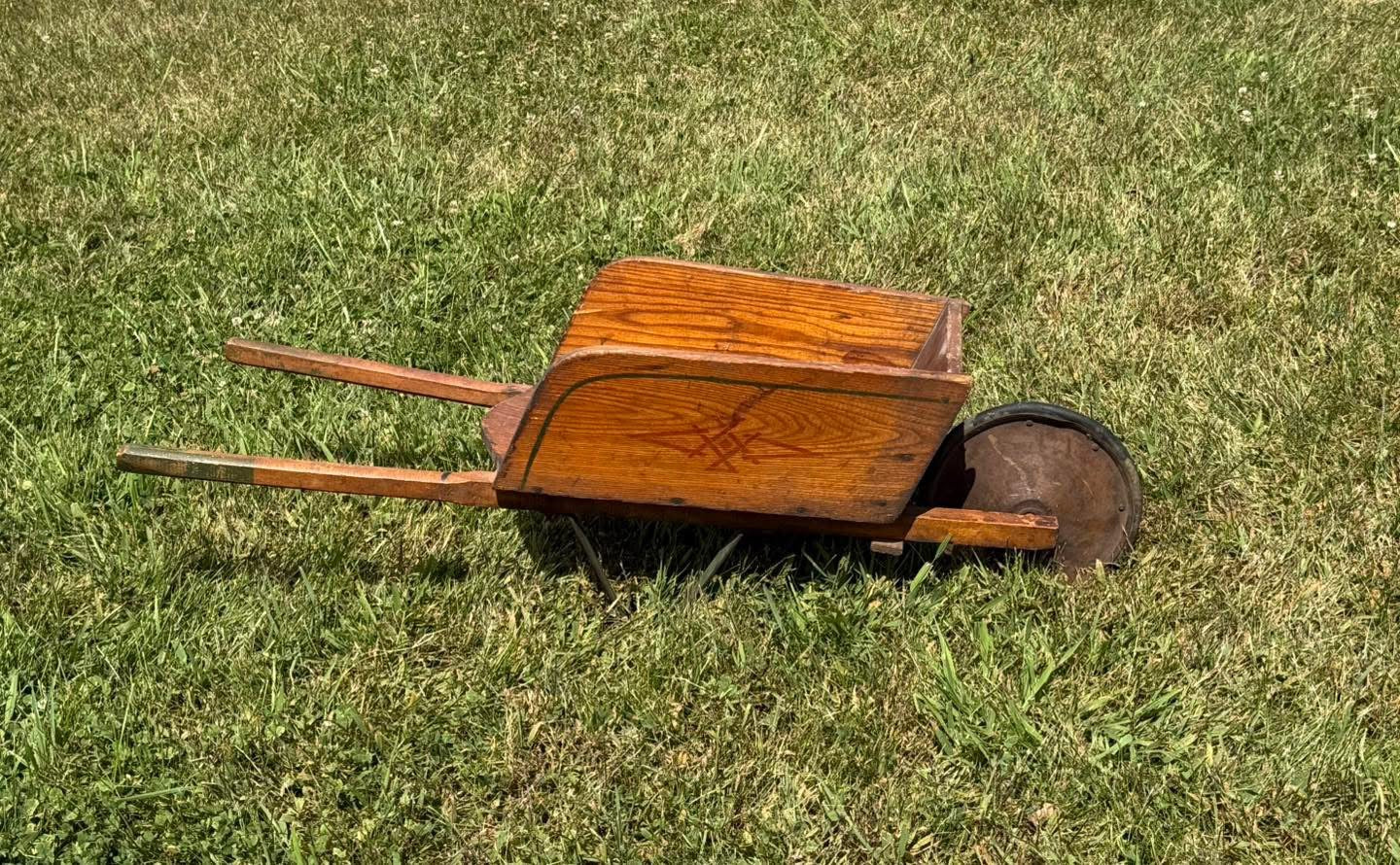 Little Wooden Wheelbarrow