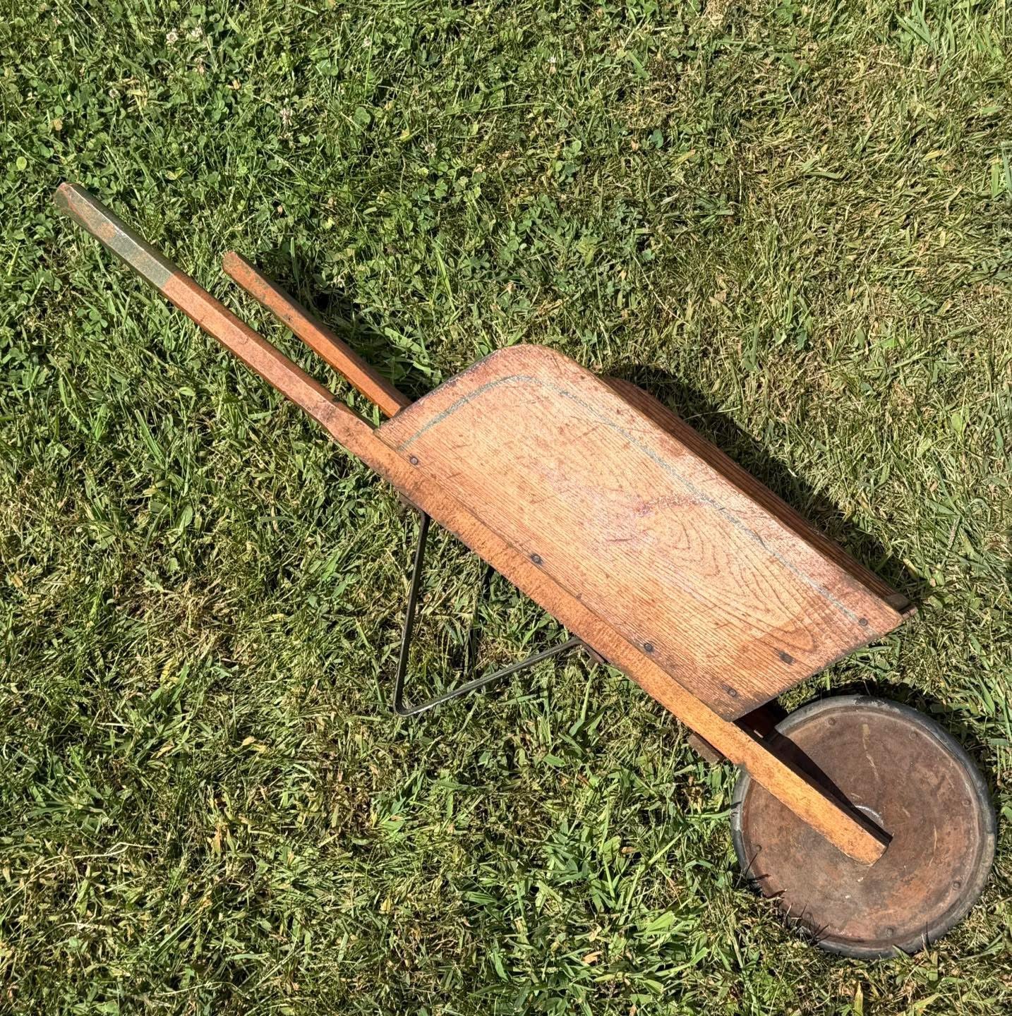 Little Wooden Wheelbarrow
