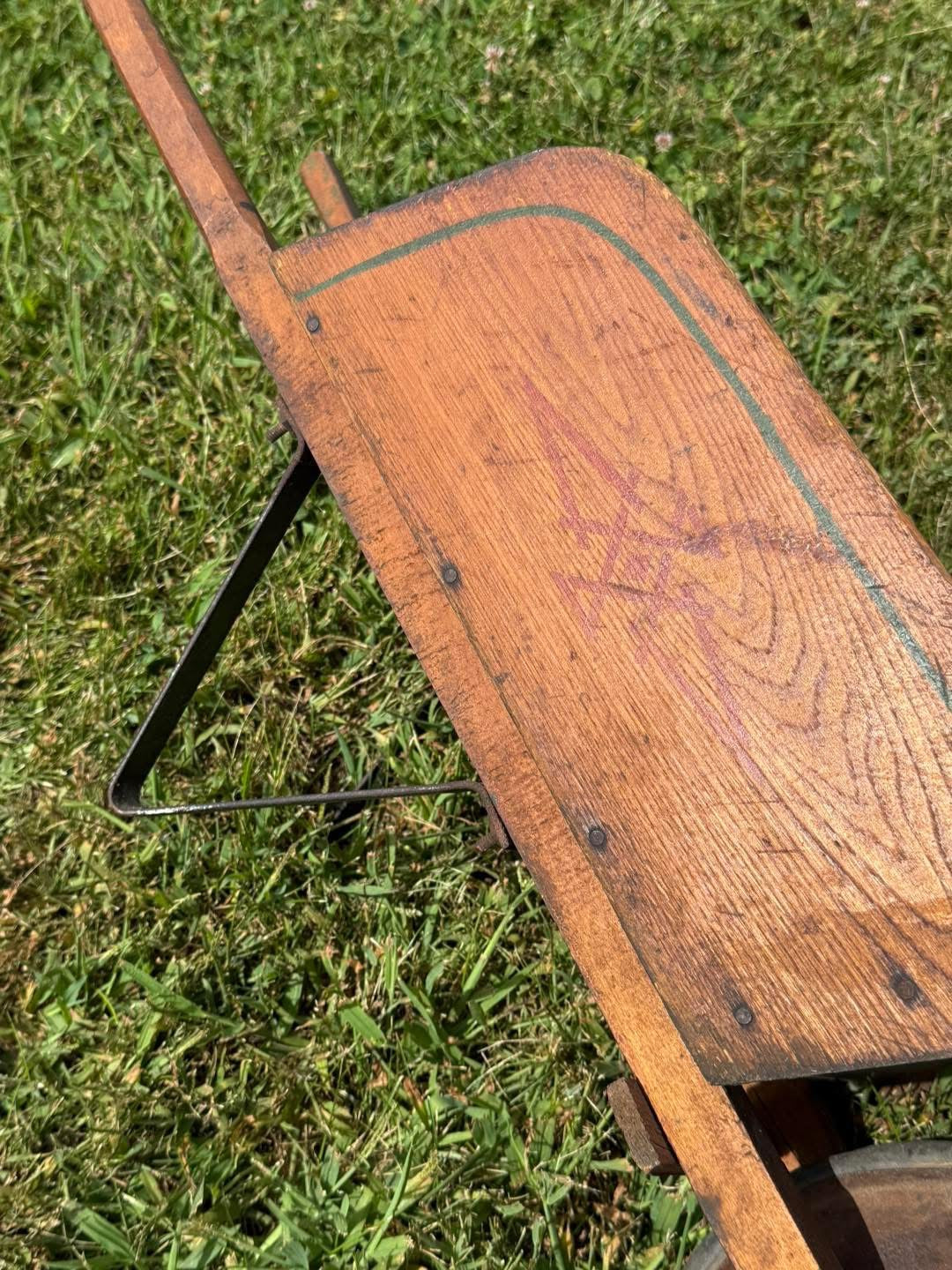 Little Wooden Wheelbarrow