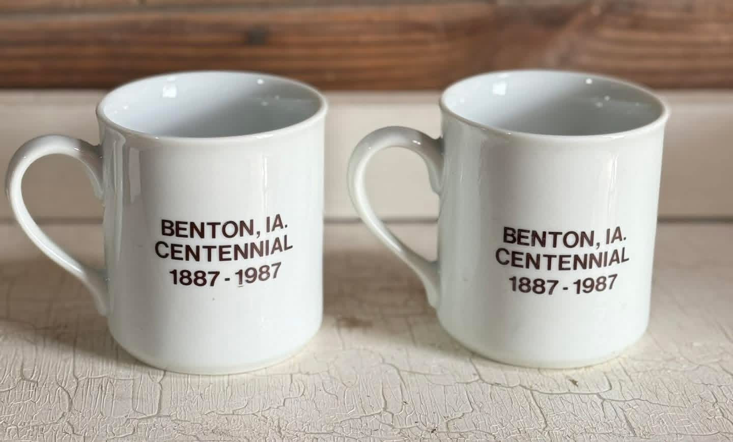 Benton, IA Centennial Coffee Mugs
